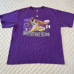 Vintage LA Lakers Shirt 2009 NBA Kobe Bryant MVP Finals Champions Mens Large
